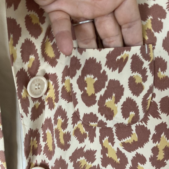 Marc by Marc jacobs cotton leopard print car coat S - Picture 6 of 7